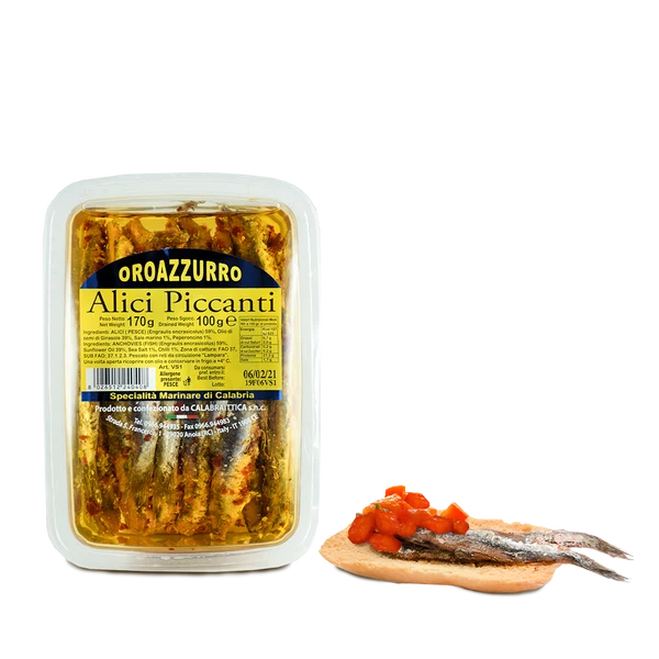 Alici Piccanti in Vaschetta 170 g