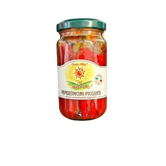 Peperoncini Piccanti Interi in Olio 190 g